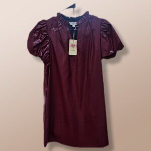 Entro faux leather dress